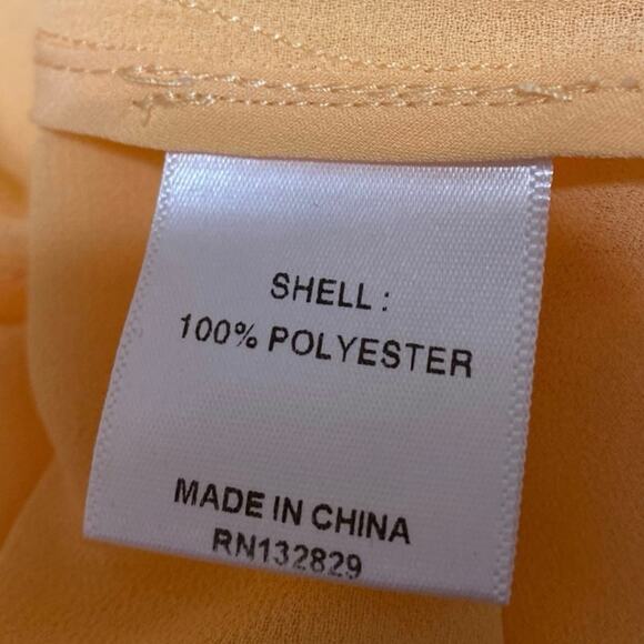 Lovers + Friends Valeria Yellow Sheer Beach Swim Cover Up Matching Set Size M - Picture 6 of 6